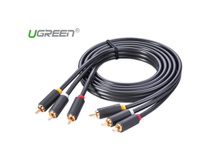 UGREEN 3RCA Male to 3RCA Male Cable 2m